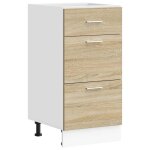 Vidaxl meuble bas  lyon  ch�ne sonoma 40 x 46 x 81, 5 cm bois d'ing�nierie
