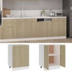 Vidaxl meuble bas  lyon  ch�ne sonoma 60 x 46 x 81, 5 cm bois d'ing�nierie