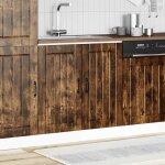 Vidaxl meuble de base de lavabo lucca ch�ne fum� bois d'ing�nierie