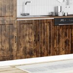 Vidaxl meuble de base de lavabo lucca chne fum bois d'ingnierie