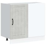 Vidaxl meuble bas de cuisine lucca gris béton bois ingénierie Vidaxl meuble bas de cuisine lucca gris béton bois ingénierie