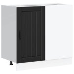 Vidaxl meuble bas de cuisine lucca noir bois d'ingnierie