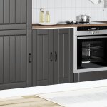 Vidaxl meuble de base de lavabo lucca noir bois d'ingnierie