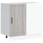 Vidaxl meuble bas de cuisine lucca sonoma gris bois d'ingnierie