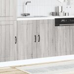 Vidaxl meuble de base de lavabo lucca sonoma gris bois d'ingénierie Vidaxl meuble de base de lavabo lucca sonoma gris bois d'ingénierie