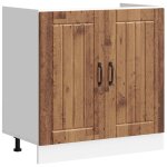 Vidaxl meuble de base de lavabo lucca vieux bois bois d'ing�nierie