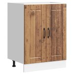 Vidaxl meuble de base de lavabo lucca vieux bois bois d'ing�nierie
