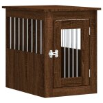 Vidaxl meuble de cage pour chiens ch�ne marron 45x62x59 cm