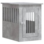 Vidaxl meuble de cage pour chiens gris b�ton 45x62x59 cm