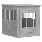 Vidaxl meuble de cage pour chiens gris b�ton 64, 5x80x71 cm