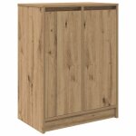 Vidaxl meuble  chaussures chne artisanal 57x34x76 cm bois ingnierie