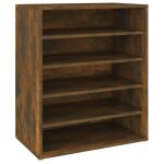 Vidaxl meuble  chaussures chne fum 60x35x70 cm bois d'ingnierie