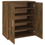 Vidaxl meuble  chaussures chne fum 60x35x70 cm bois d'ingnierie