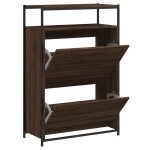 Vidaxl meuble  chaussures chne marron 75x34x112 cm bois d'ingnierie