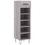 Vidaxl meuble  chaussures sonoma gris 30x35x105 cm bois d'ingnierie