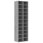 Vidaxl meuble � chaussures sonoma gris 54x34x183 cm bois d'ing�nierie