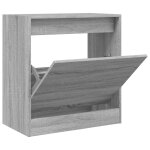 Vidaxl meuble  chaussures sonoma gris 60x34x63, 5 cm bois d'ingnierie