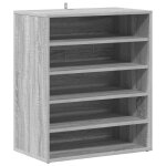 Vidaxl meuble � chaussures sonoma gris 60x35x70 cm bois d'ing�nierie
