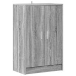 Vidaxl meuble  chaussures sonoma gris 60x35x92 cm bois d'ingnierie