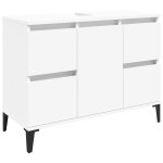Vidaxl meuble d'vier blanc 80x33x60 cm bois d'ingnierie