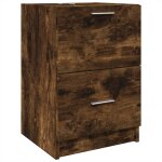 Vidaxl meuble d'�vier ch�ne fum� 40x37x59 cm bois d'ing�nierie