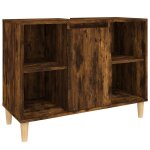Vidaxl meuble d'vier chne fum 80x33x60 cm bois d'ingnierie