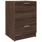 Vidaxl meuble d'�vier ch�ne marron 40x37x59 cm bois d'ing�nierie