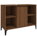 Vidaxl meuble d'vier chne marron 80x33x60 cm bois d'ingnierie