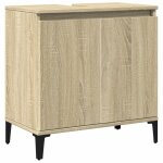 Vidaxl meuble d'�vier ch�ne sonoma 58x33x60 cm bois d'ing�nierie