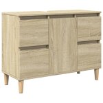 Vidaxl meuble d'vier chne sonoma 80x33x60 cm bois d'ingnierie