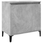 Vidaxl meuble d'�vier gris b�ton 58x33x60 cm bois d'ing�nierie