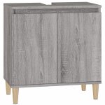 Vidaxl meuble d'vier sonoma gris 58x33x60 cm bois d'ingnierie