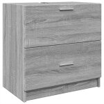 Vidaxl meuble d'vier sonoma gris 59x37x59 cm bois d'ingnierie