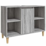 Vidaxl meuble d'�vier sonoma gris 80x33x60 cm bois d'ing�nierie