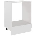 Vidaxl meuble de four  riga  blanc 60�x�46�x�81, 5�cm en bois d'ing�nierie