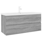 Vidaxl meuble lavabo avec bassin intégré sonoma gris bois d'ingénierie Vidaxl meuble lavabo avec bassin intégré sonoma gris bois d'ingénierie