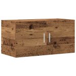 Vidaxl meuble mural vieux bois 80x39x40 cm bois d'ingnierie