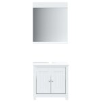 Vidaxl meubles de salle de bain 2 pcs berg blanc bois de pin massif