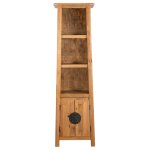 Vidaxl meuble de salle de bain autoportant bois pin massif 48x32x170cm