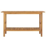 Vidaxl meuble de salle de bain bois de teck solide 132x45x75 cm