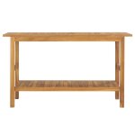 Vidaxl meuble de salle de bain bois de teck solide 132x45x75 cm