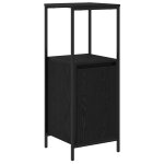 Vidaxl meuble de salle de bain avec �tag�res ch�ne noir 36x35x95 cm