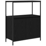 Vidaxl meuble de salle de bain avec �tag�res ch�ne noir 76, 5x35x95 cm