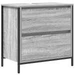 Vidaxl meuble de salle de bain avec lavabo et tiroirs 60x34, 5x60 cm