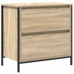 Vidaxl meuble de salle de bain lavabo et tiroirs chne sonoma