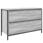 Vidaxl meuble de salle de bain lavabo tiroirs sonoma gris 90x34, 5x60cm