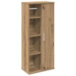 Vidaxl meuble de salle de bain avec porte - rouleau chne artisanal