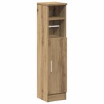 Vidaxl meuble de salle de bain avec porte - rouleau ch�ne artisanal