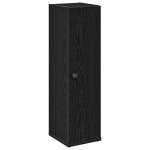 Vidaxl meuble de salle de bain avec porte - rouleau noir 20, 5x22x72 cm