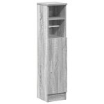 Vidaxl meuble de salle de bain avec porte - rouleau sonoma gris